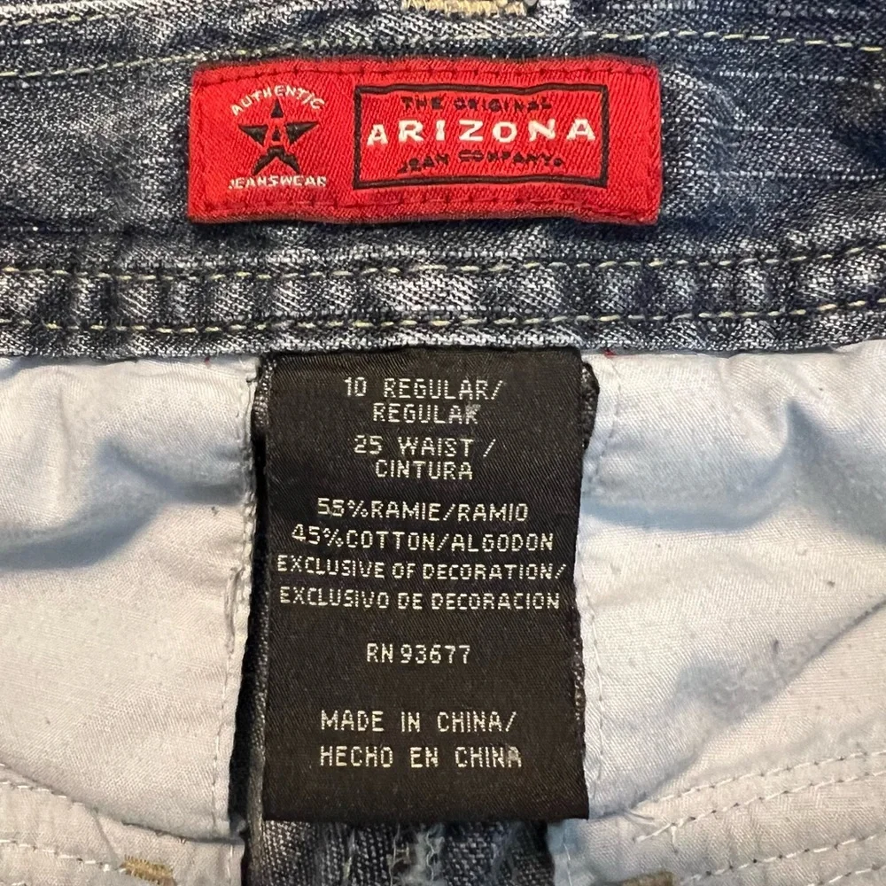 Vintage 90s Y2K Kids Arizona Convertible Cargo Jeans Size 10 Inseam 21”